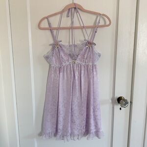 FOR LOVE AND LEMONS MARGAUX SLIP DRESS IN LILAC